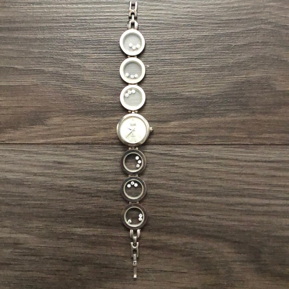 Silver watch, with stones, from Vivah